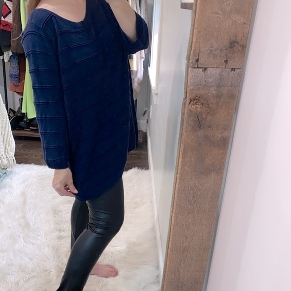 41 Hawthorn navy blue knit sweater size 2X - Picture 3 of 10